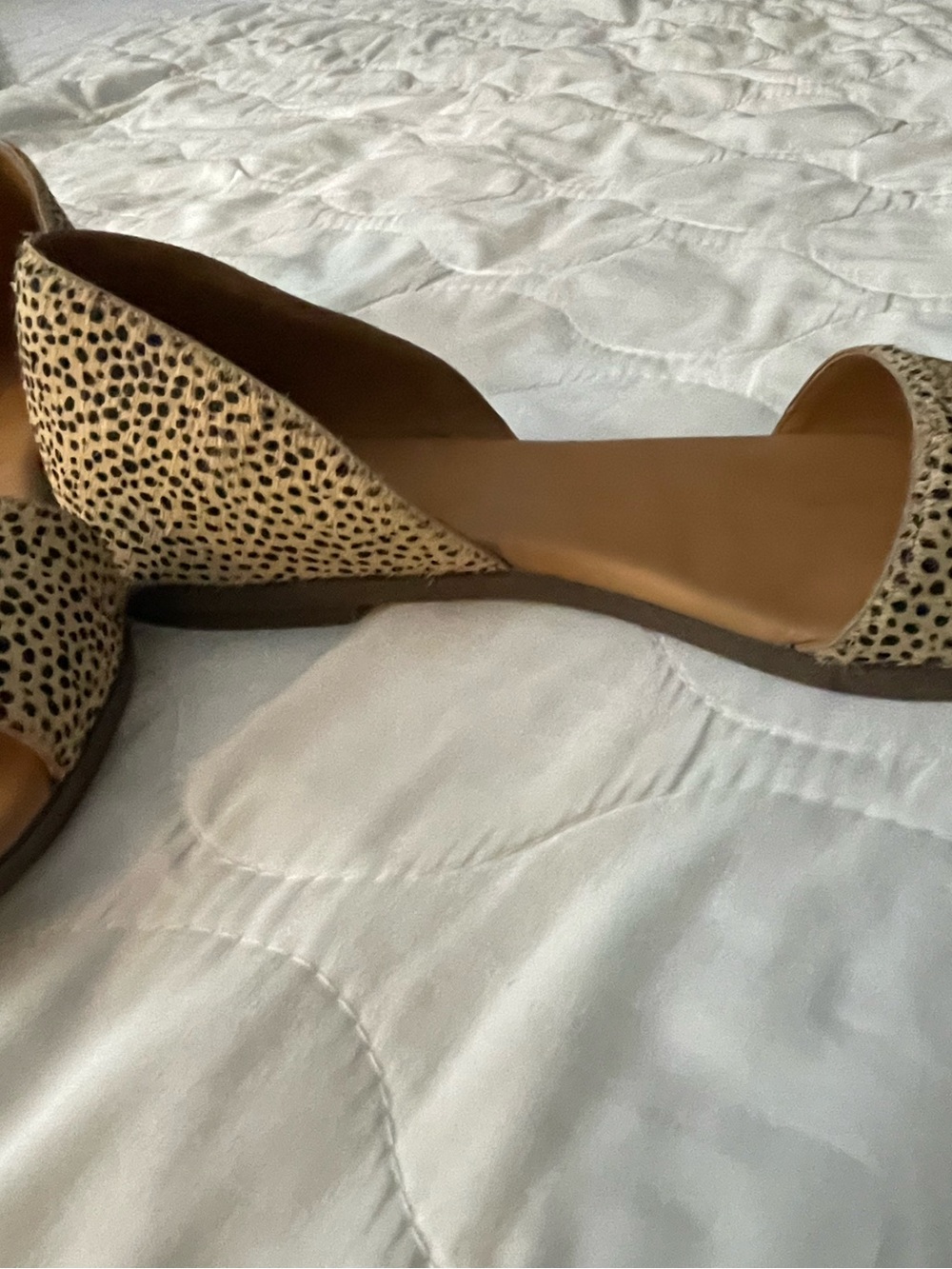 J. Crew Tan Cheetah D'Orsay Flat Sandals - Picture 3 of 5